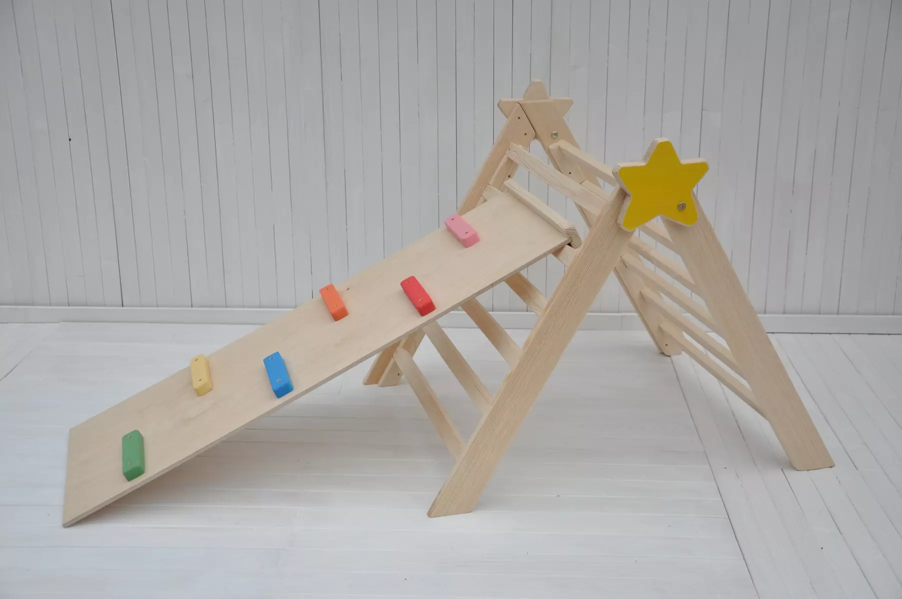 Baby climbing triangle Baby Star activity play center with slide