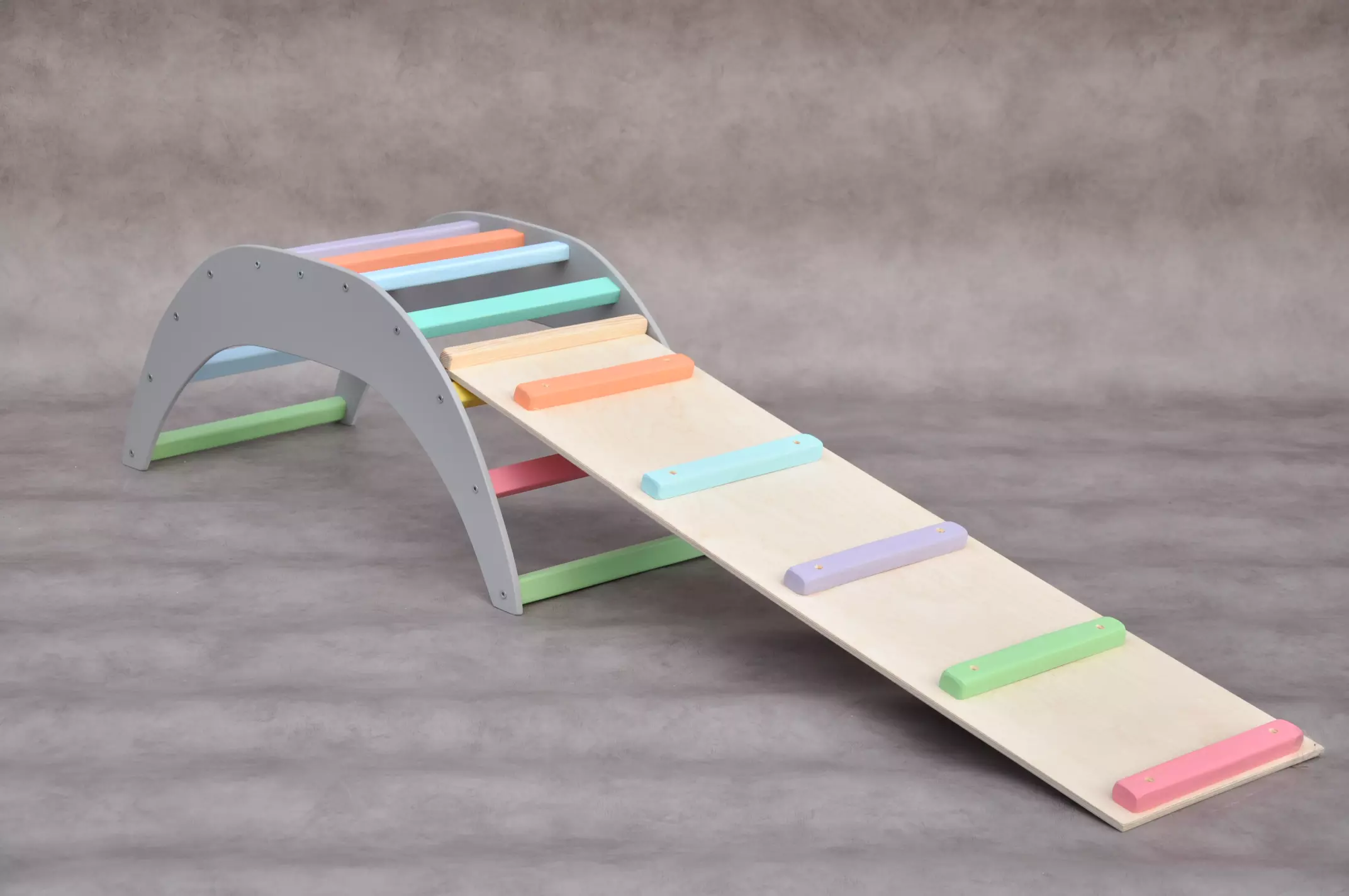 Montessori rocker pikler arch for babies indoor climbing: climb and crawl play set by Barin Toys uk toyshop.