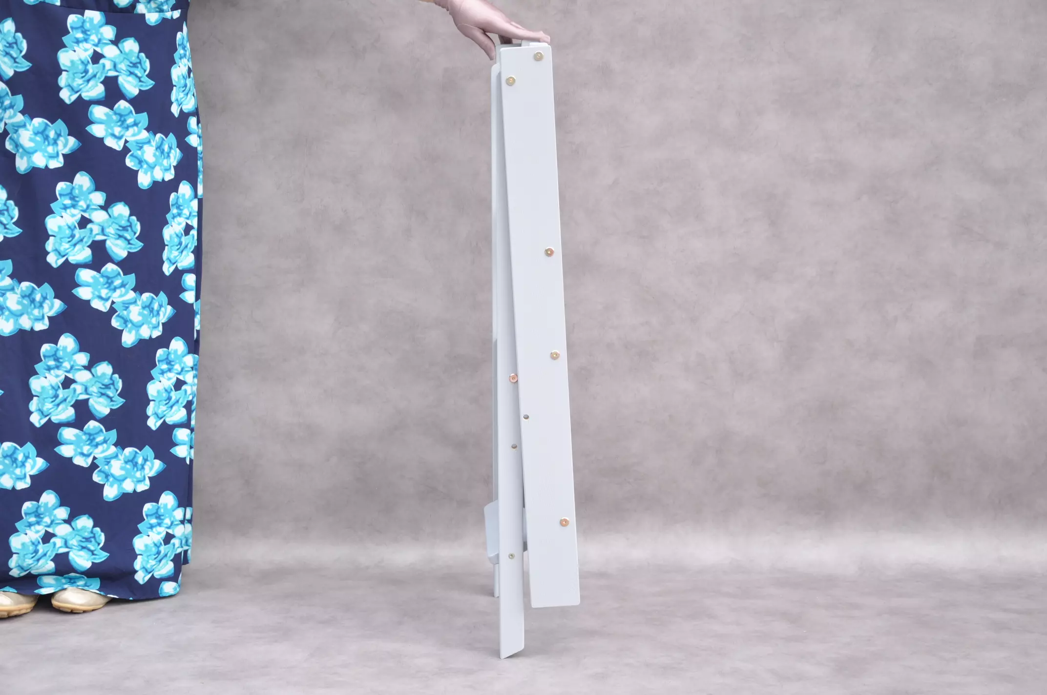 Folding learning tower Slim by Barin Toys brand ultra slim and lightweight step ladder, new in 2024 collapsible step stool for kitchen.