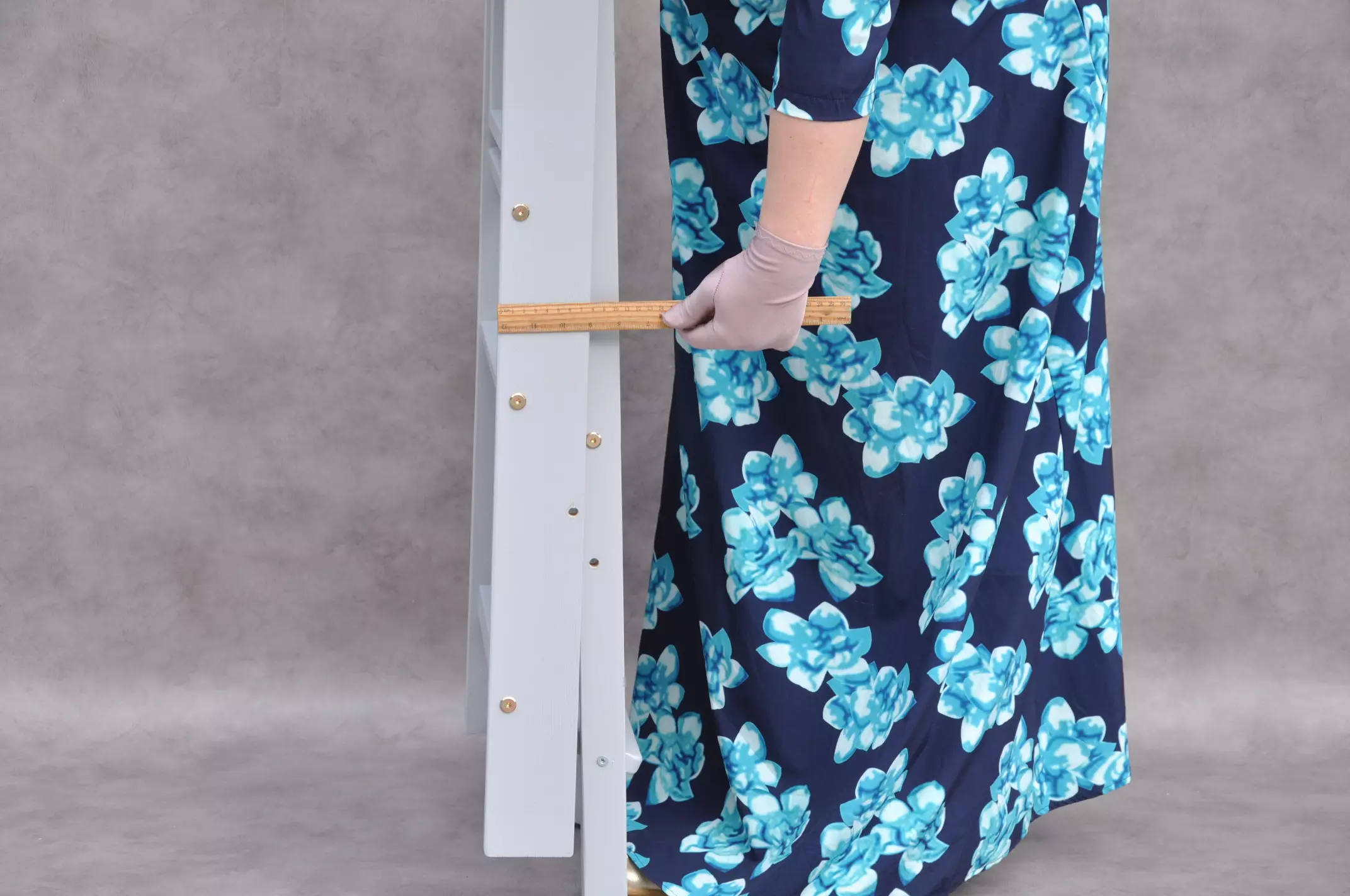 Folding step ladder BarinToys Slim - woodworking quality wooden foldable step ladder utility kitchen use for a big family. Clever and compact montessori learning tower made to last by BarinToys brand store.