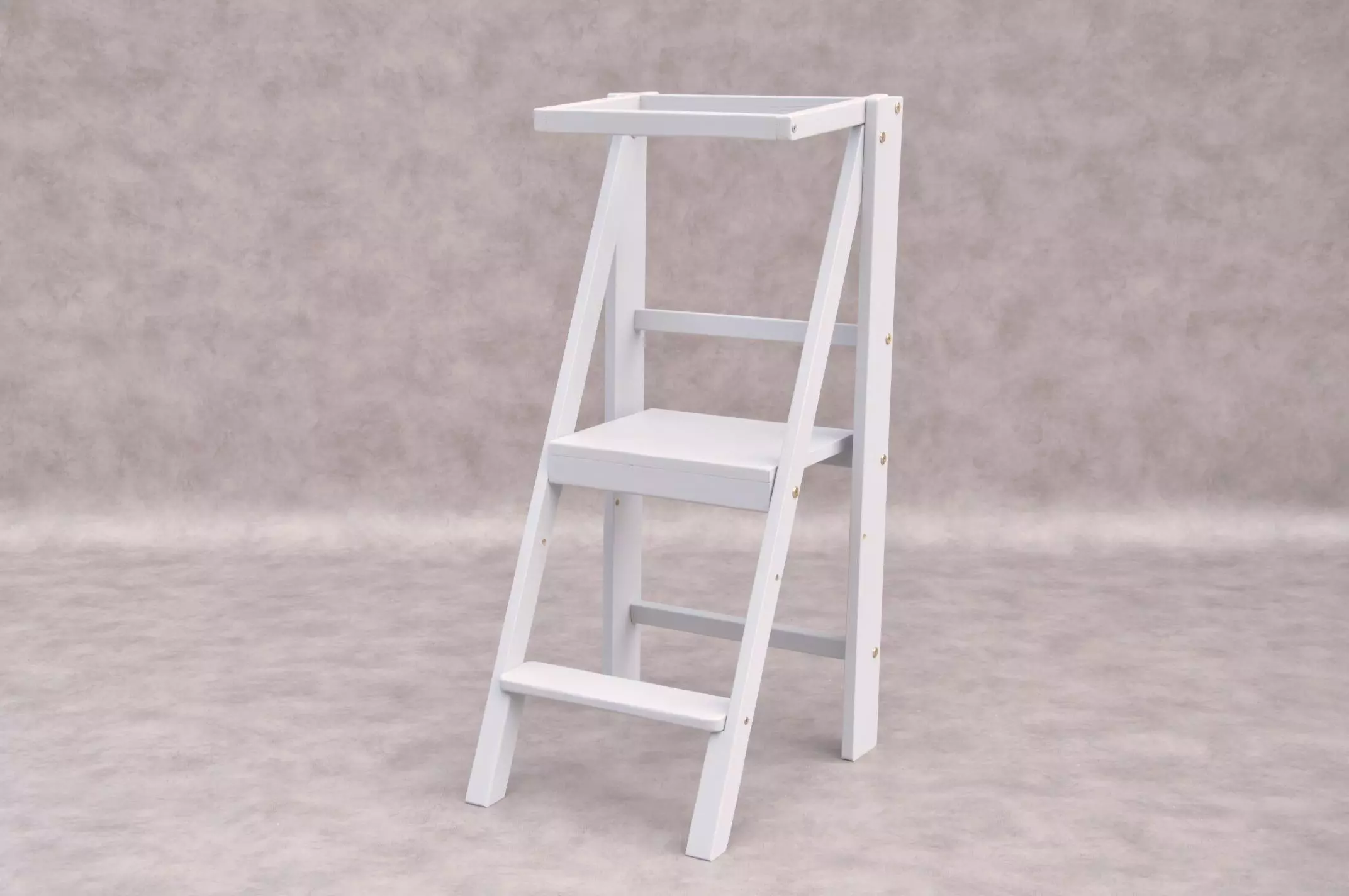 Folding step stool Slim BarinToys brand design, new in 2024 year, family friendly fold away step stool for adults and montessori learning tower in one. The lifetime value product to be bought for kids, but used to serve the whole family needs.